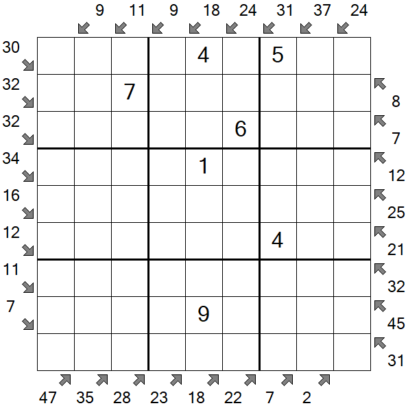 Little Killer Sudoku - Medium