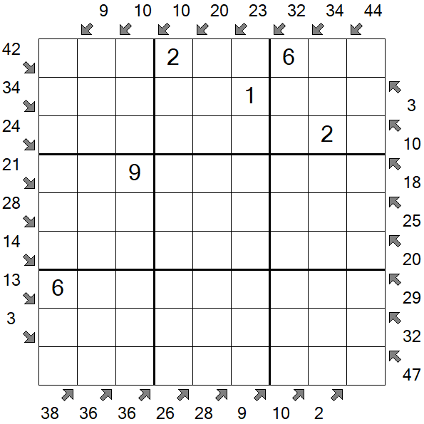 Little Killer Sudoku - Medium