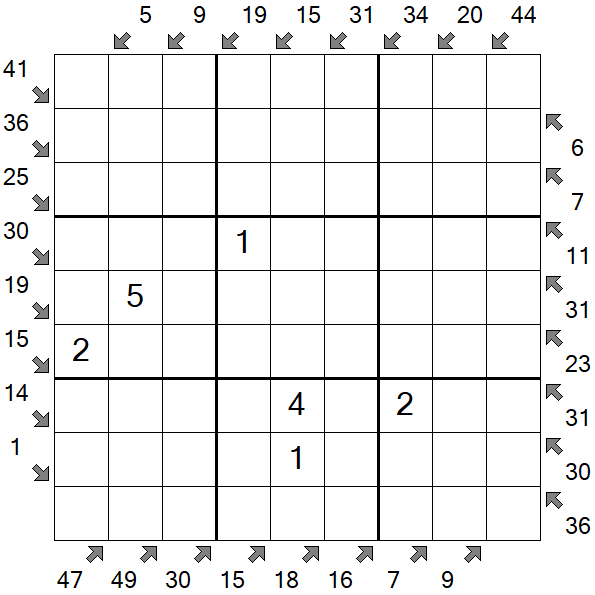 Little Killer Sudoku - Medium