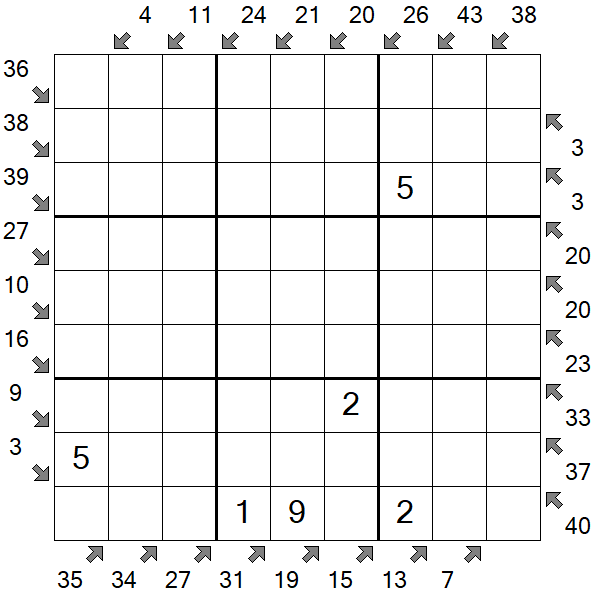 Little Killer Sudoku - Medium
