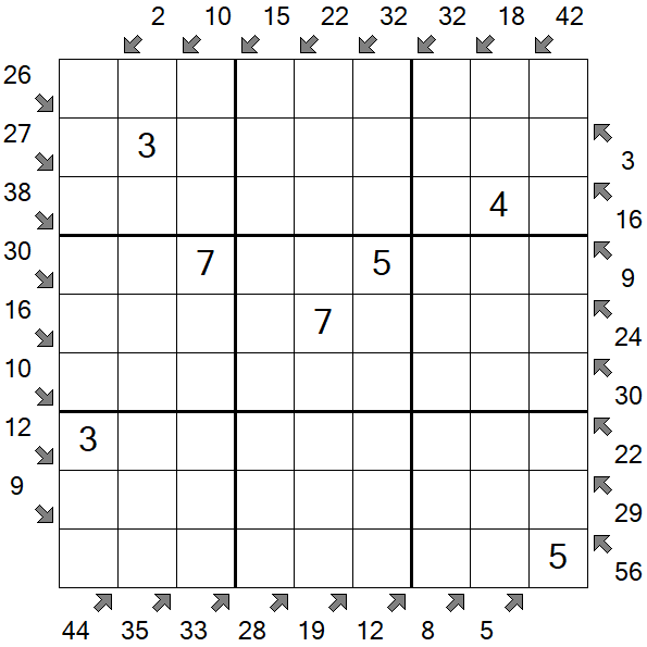 Little Killer Sudoku - Medium