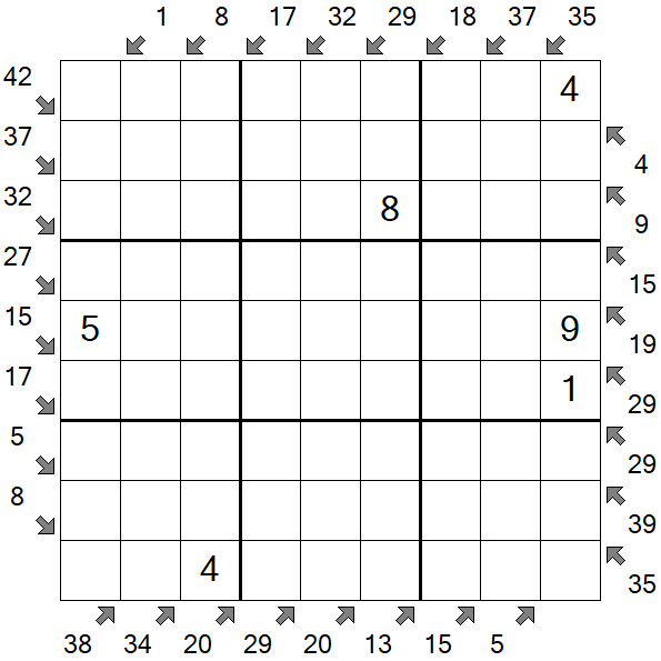 Little Killer Sudoku - Medium