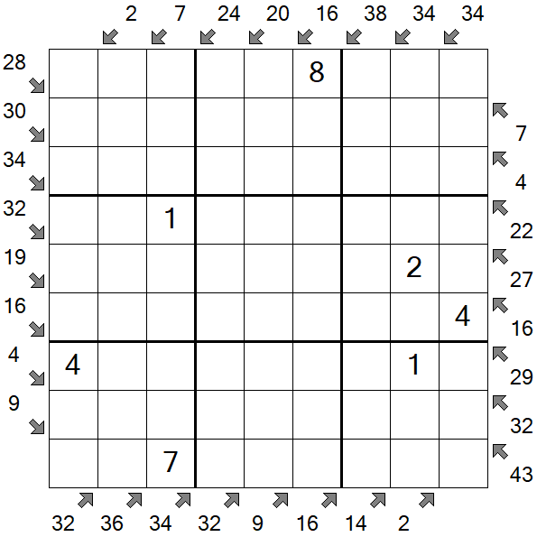 Little Killer Sudoku - Medium