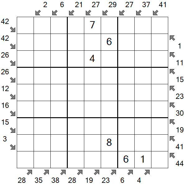Little Killer Sudoku - Medium