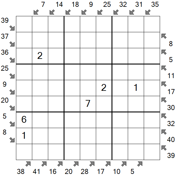 Little Killer Sudoku - Medium