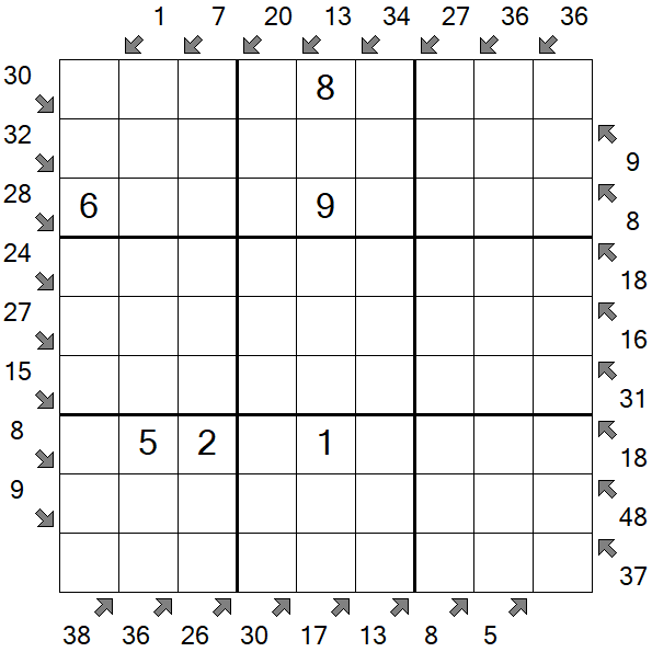 Little Killer Sudoku - Medium