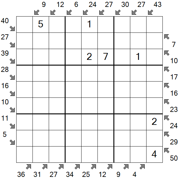 Little Killer Sudoku - Medium