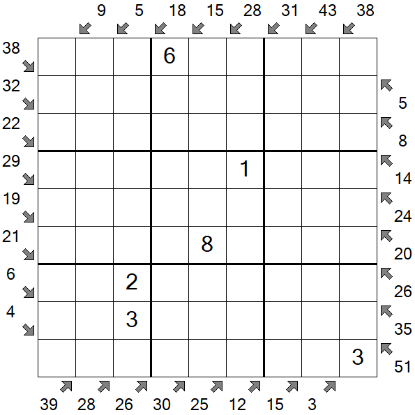 Little Killer Sudoku - Medium