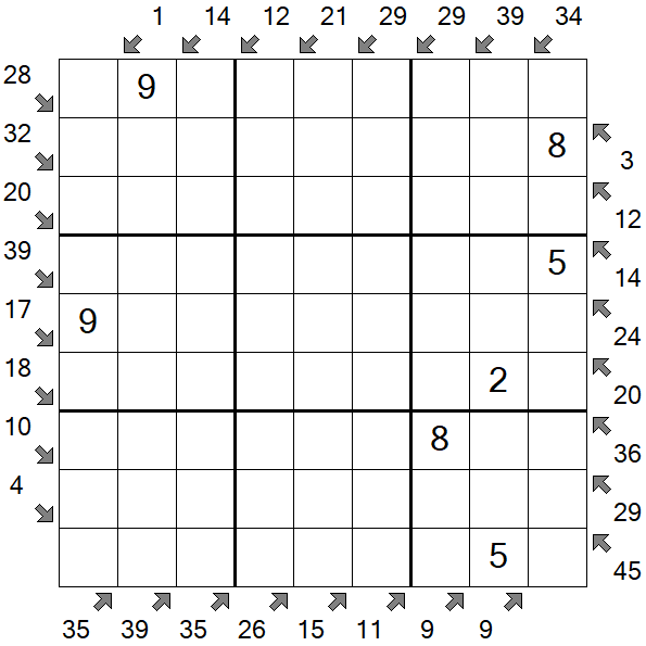 Little Killer Sudoku - Medium