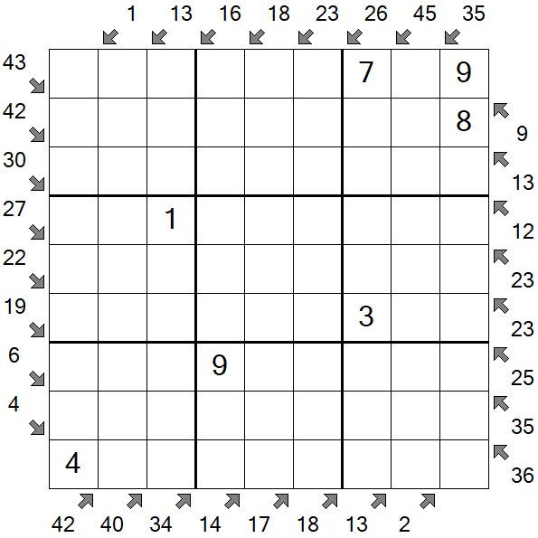 Little Killer Sudoku - Medium