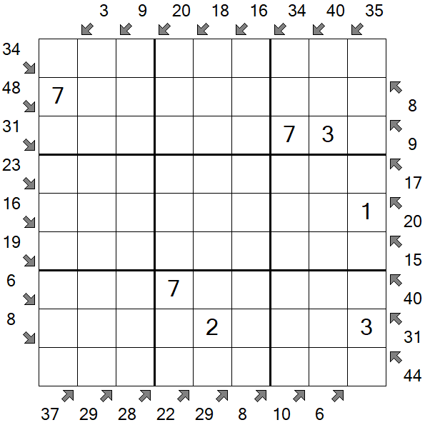 Little Killer Sudoku - Medium