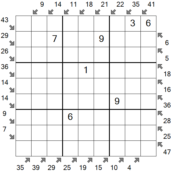 Little Killer Sudoku - Medium