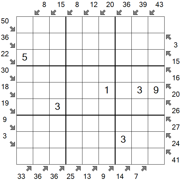 Little Killer Sudoku - Medium