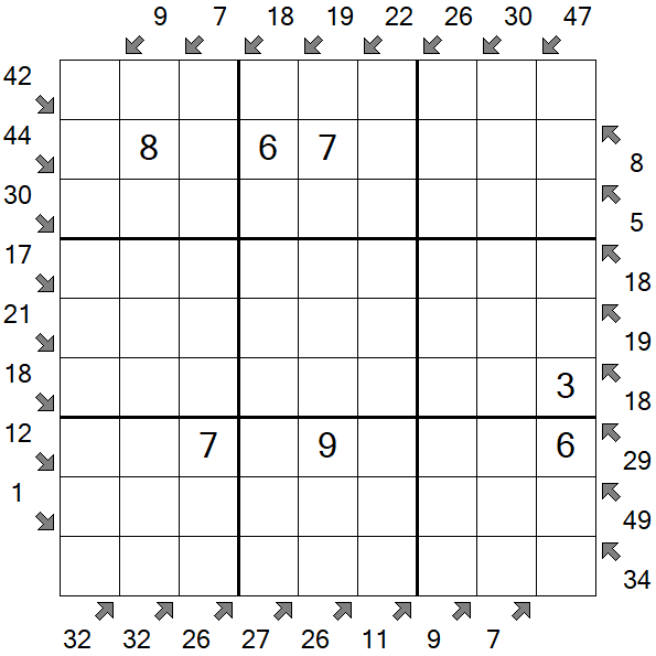 Little Killer Sudoku - Medium