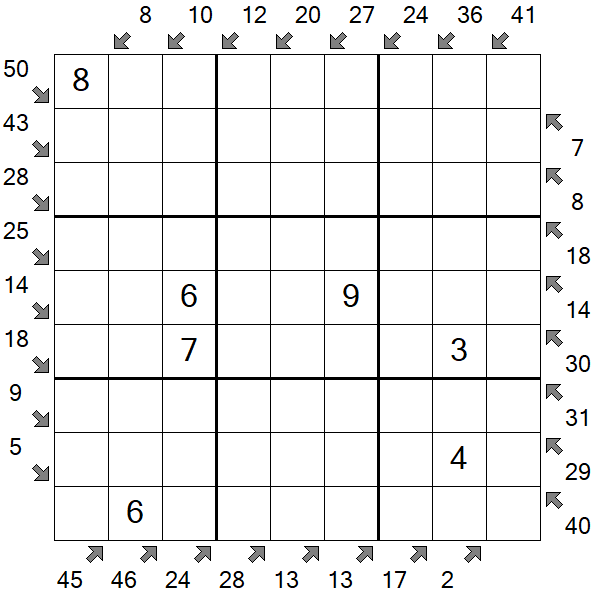 Little Killer Sudoku - Medium