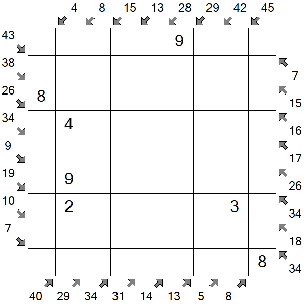 Little Killer Sudoku - Medium