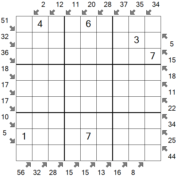 Little Killer Sudoku - Medium