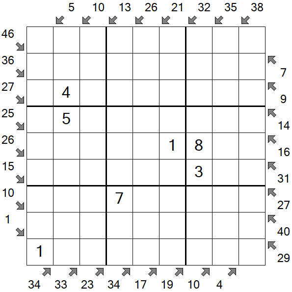Little Killer Sudoku - Medium