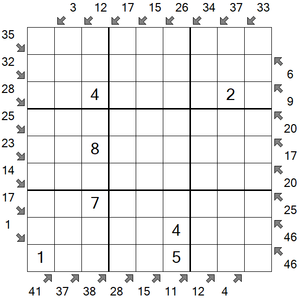 Little Killer Sudoku - Medium