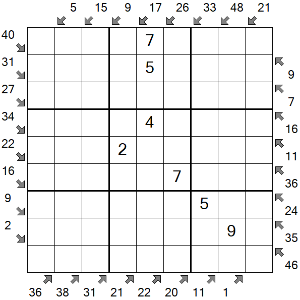 Little Killer Sudoku - Medium