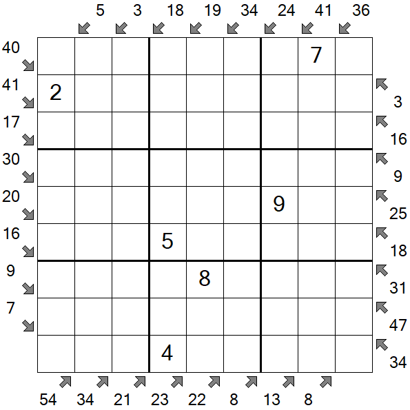 Little Killer Sudoku - Medium