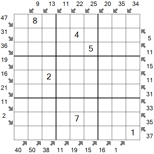 Little Killer Sudoku - Medium