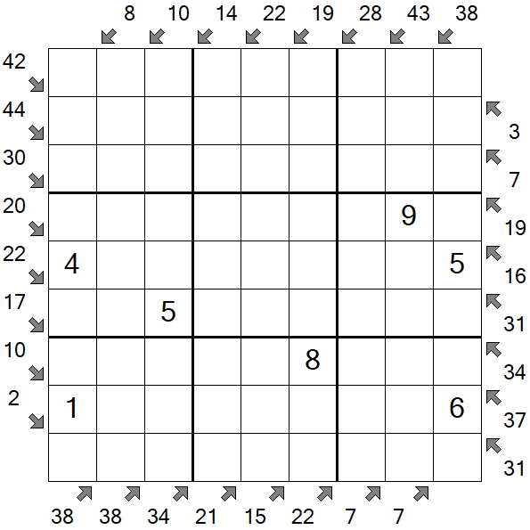 Little Killer Sudoku - Medium