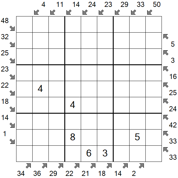 Little Killer Sudoku - Medium