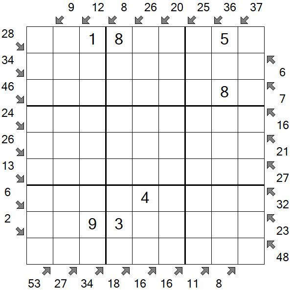 Little Killer Sudoku - Medium