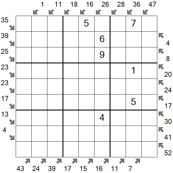 Little Killer Sudoku - Medium