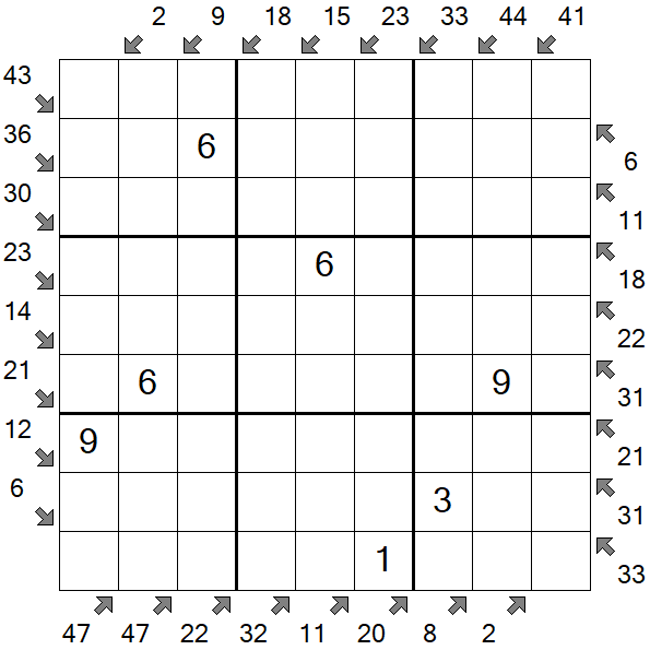 Little Killer Sudoku - Medium
