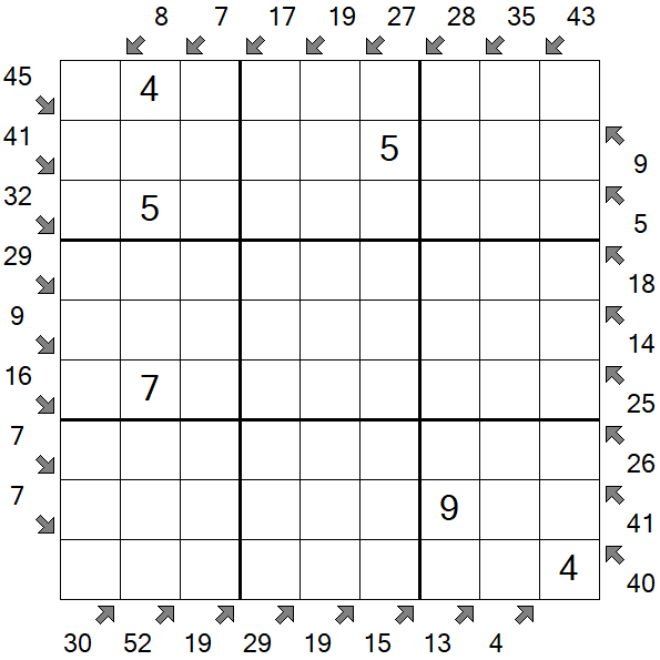 Little Killer Sudoku - Medium