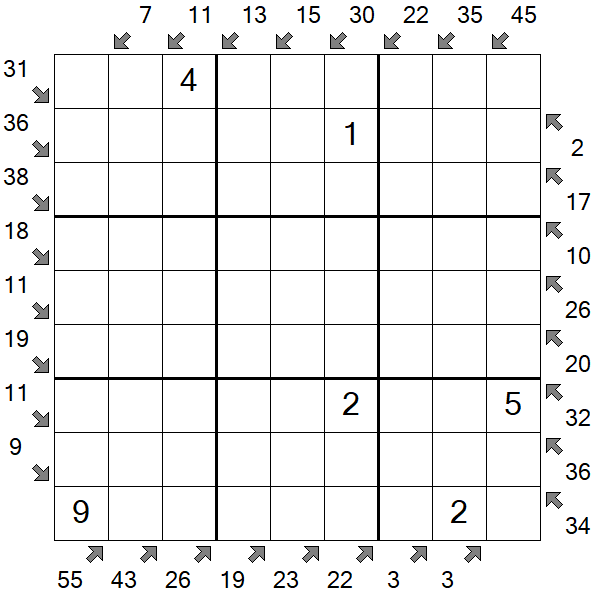 Little Killer Sudoku - Medium
