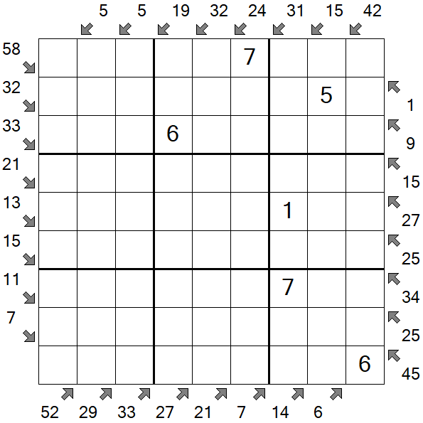 Little Killer Sudoku - Medium
