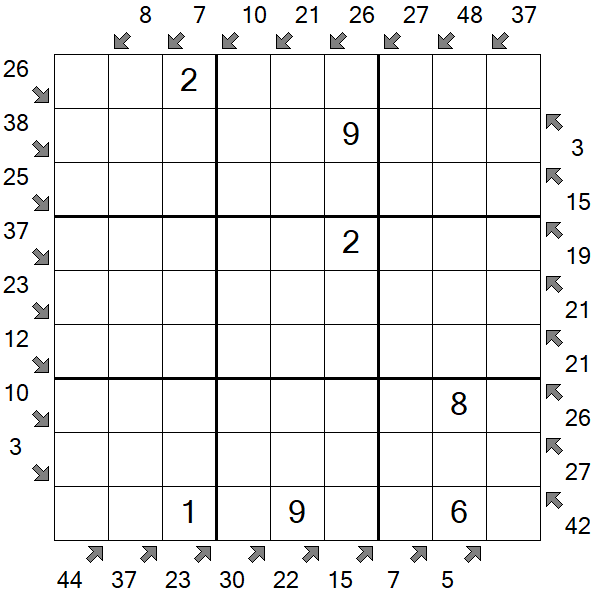 Little Killer Sudoku - Medium