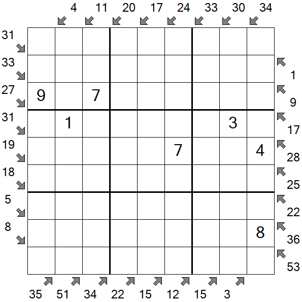 Little Killer Sudoku - Medium