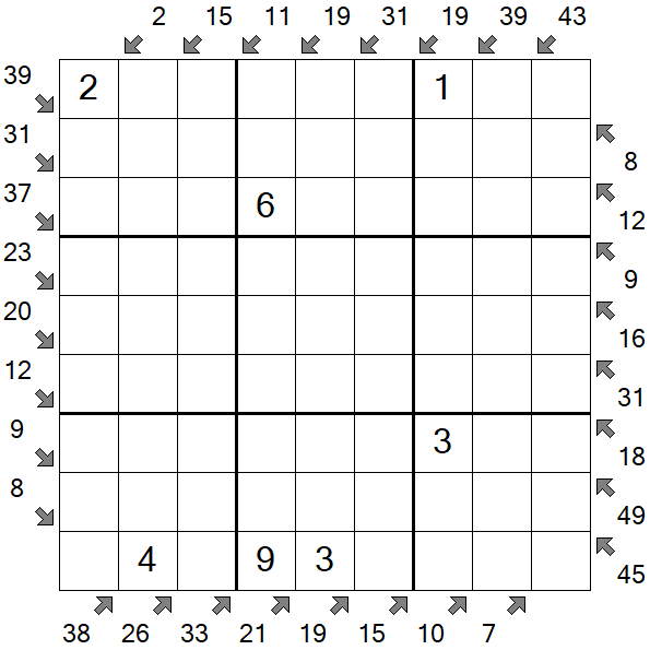 Little Killer Sudoku - Medium