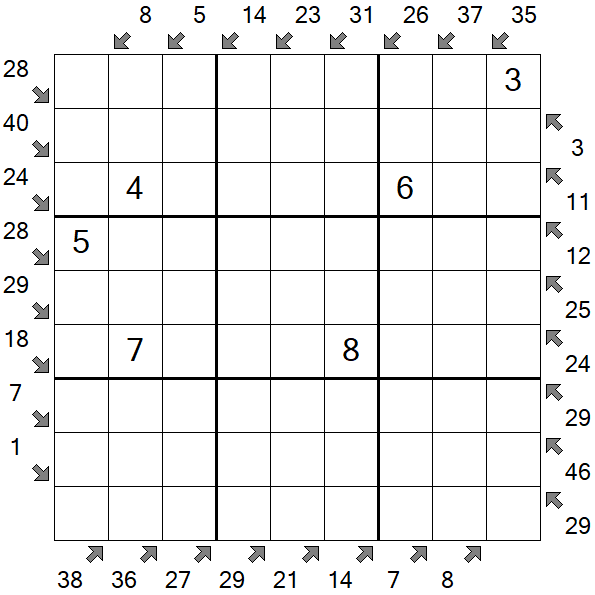 Little Killer Sudoku - Medium