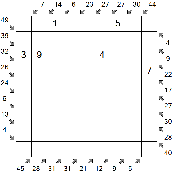 Little Killer Sudoku - Medium