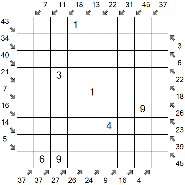 Little Killer Sudoku - Medium