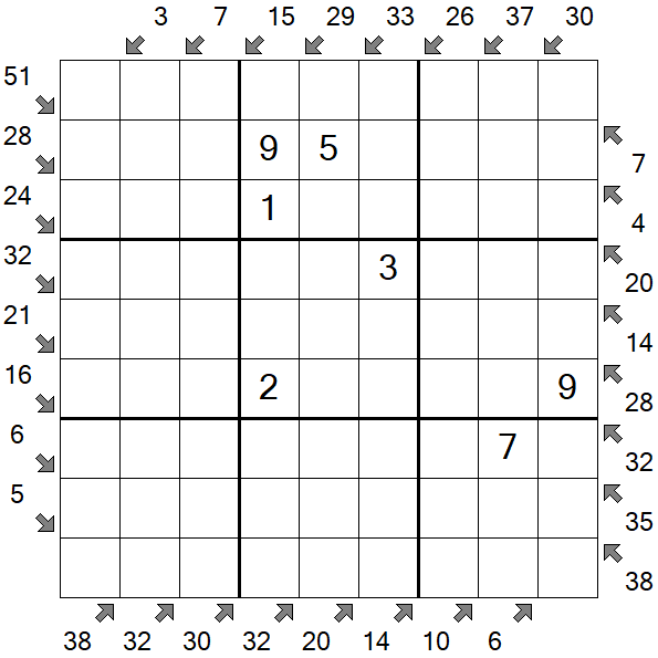 Little Killer Sudoku - Medium