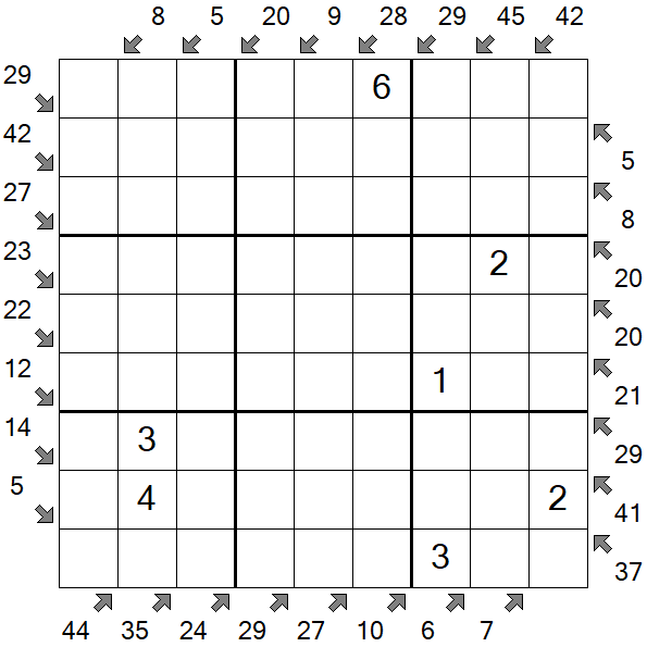 Little Killer Sudoku - Medium