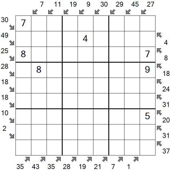 Little Killer Sudoku - Medium