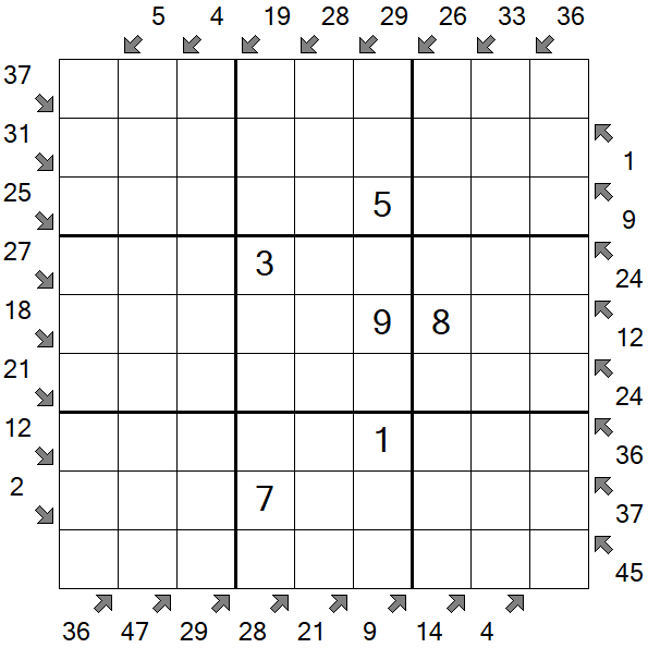 Little Killer Sudoku - Medium