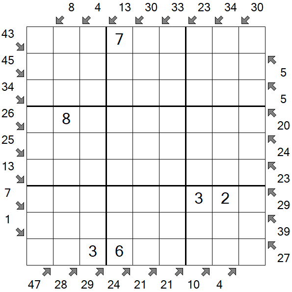 Little Killer Sudoku - Medium