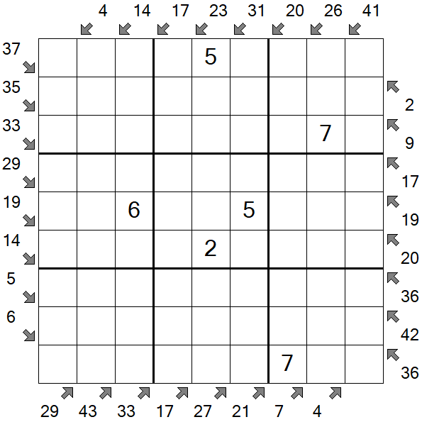 Little Killer Sudoku - Medium