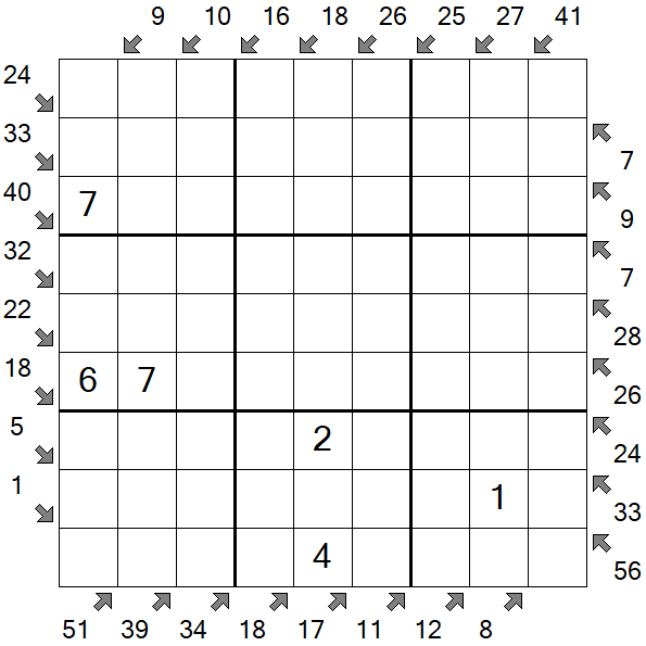 Little Killer Sudoku - Medium