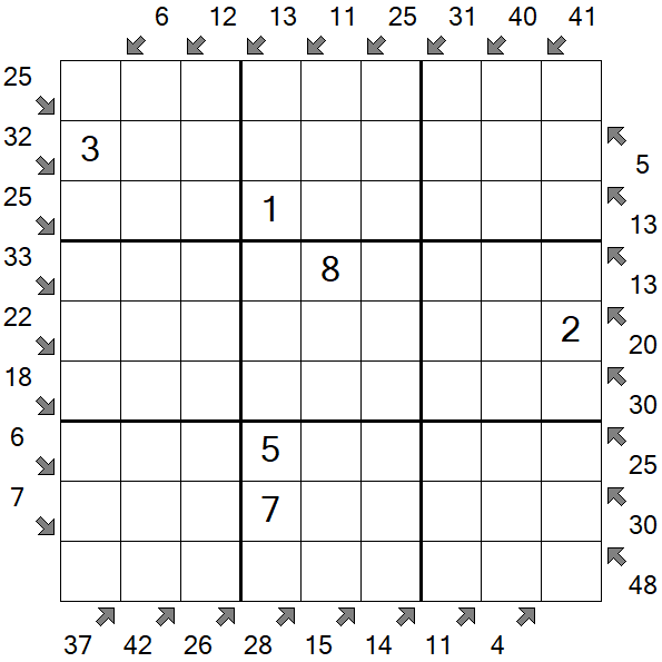 Little Killer Sudoku - Medium