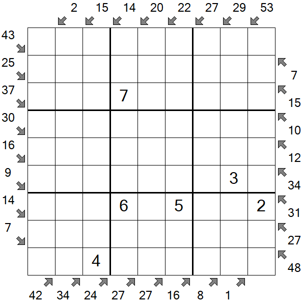 Little Killer Sudoku - Medium