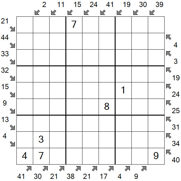 Little Killer Sudoku - Medium